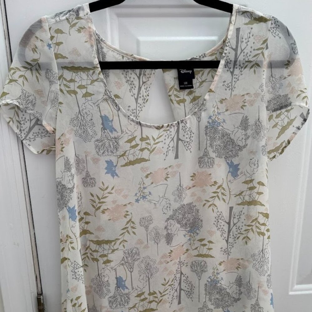 Disney Alice & Wonderland Chiffon Shirt